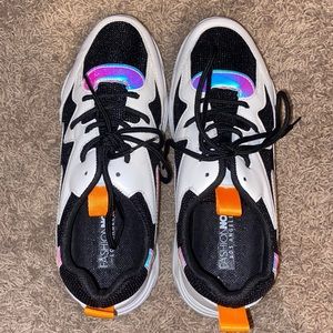 Colorful reflective-like women’s shoes size 9 (US)